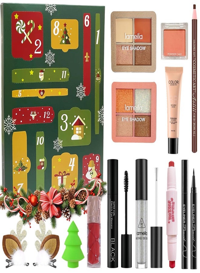 PWYSHXDF Makeup Advent Calendar 2025, 12 Days Christmas Makeup Gift Set for Women & Teens, Makeup Set Christmas Countdown Calendar, Make up Set for Girls, Holiday Surprise Make Up Kit for Women Full Kit - Image 1